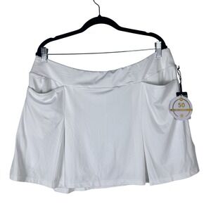 Tail White Label 15" Pleated Golf Tennis Pickleball‎ Skort Womens Size XL NWT
